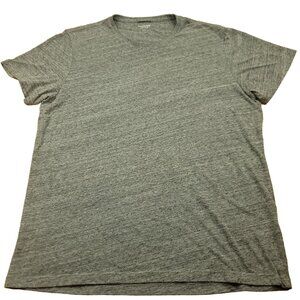 Marine Layer Womens L / XL Shirt Slub‎ Cotton Blend Short Sleeve Gray Pull On